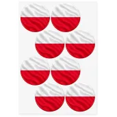dekoracje na dzien jezykow swieto niepodleglosci naklejki na przypinki flaga polska 3 maja x8
