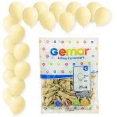 dekoracje na urodziny kremowe balony pastelowe a50 do girland maslane ecru 5 20 szt