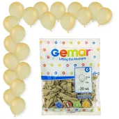 dekoracje na urodziny musztardowe balony pastelowe a50 zolte do girland 5 20 szt