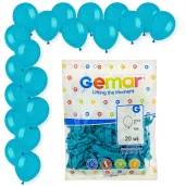 dekoracje na urodziny turkusowe balony pastelowe a50 niebieskie do girland 5 20 szt