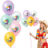 dekoracje na wakacje hawajskie balony tukan aloha do girlandy na lato