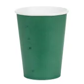 dekoracje stolu na urodziny kubeczki papierowe monokolor jednorazowe zielony 250 ml 6 szt