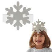 dodatek do stroju na jaselka bal przebierancow sniezynka srebrna brokatowa