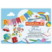 dyplom pasowania na przedszkolaka balon a5