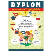 dyplom pasowania na przedszkolaka tablica a5