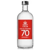 etykieta na butelke urodziny 70 keep calm 85x120 mm 5 szt