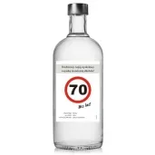 etykieta na butelke urodziny 70 znak 85x120 mm 5 szt