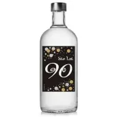 etykieta na butelke urodziny 90 gold 85x120 mm 5 szt