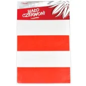 folia elektrostatyczna kibic bialo czerwona arpex 26 x 16 cm