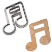 foremka muzyka nuta podwojna 88x78mm srebrny