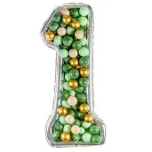 forma na balony cyfra 1 srebrny partydeco 53 dgt