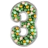 forma na balony cyfra 3 srebrny partydeco 53 dgt