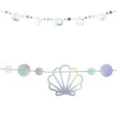 girlanda syrenka muszelki opalizujacy partydeco 165 cm