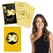 gra towarzyska zabawa na 30 urodziny zdrapki wyzwania karty prezent 8 6x5 4 cm 21 szt
