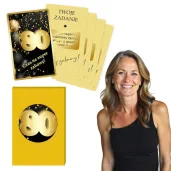 gra towarzyska zabawa na 80 urodziny zdrapki wyzwania karty prezent 8 6x5 4 cm 21 szt