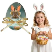 karnet na banknot jajko krolik i pisanki wesolych swiat prezent na wielkanoc 12 5 x 8 5 cm