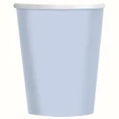 kubeczki papierowe clear sky blekitny amscan 237 ml 8 szt