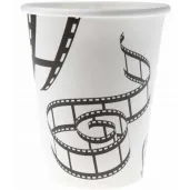 kubeczki papierowe hollywood biale santex 250 ml 10 szt