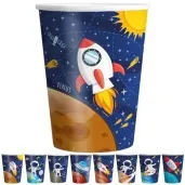 kubeczki papierowe kosmos mix partypal 220 ml 8 szt