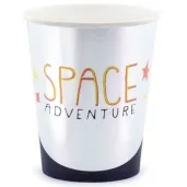 kubeczki papierowe kosmos partydeco 200 ml 6 szt