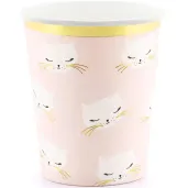 kubeczki papierowe kotek partydeco 200 ml 6 szt