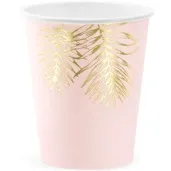 kubeczki papierowe liscie partydeco 220 ml 6 szt