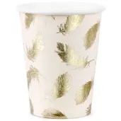 kubeczki papierowe lovely swan partydeco 220 ml 6 szt