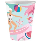kubeczki papierowe summer lets party surfing godan 250 6 szt
