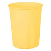 kubeczki plastikowe wielokrotnego uzytku falbanka pastelowe zolty 220 ml 4 szt