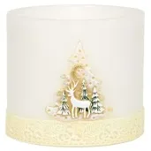 lampion elipsa renifer bialo kremowy adpal 145 135 mm