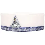 lampion lezka renifer bialo granatowy adpal 290 135 110 mm