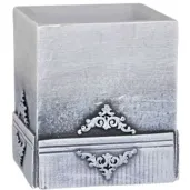 lampion wielkanocna kostka marmur ecru adpal 115 100 mm