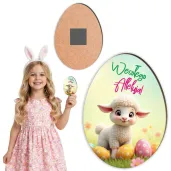 magnes jajko baranek i pisanki wesolego alleluja prezent na wielkanoc 12 5 cm