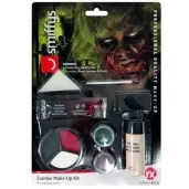 make up party halloween straszny zombie smiffys zestaw