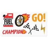 naklejki wyscigi go champion partydeco 6 szt