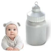 obciaznik do balonow butelka ze smoczkiem bialy metalic 80 g