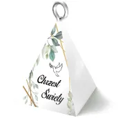 obciaznik do balonow piramidka chrzest mietowa geometria 65 g