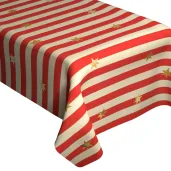 obrus papierowy jednorazowy cyrk pasy i gwiazdy dekoracja stolu na urodziny 180 x 120 cm