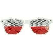 okulary party kibic bialo czerwoni arpex