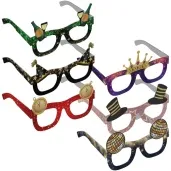 okulary party szampanski nowy rok mix 6 szt