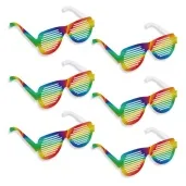 okulary party tecza pryzmat papierowe 6 szt
