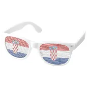 okulary plastikowe flaga chorwacji na mundial mecz dzien jezykow do szkoly