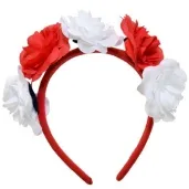 opaska party kibic z kwiatami deluxe arpex