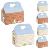 ozdobne pudelka na ciasto dla gosci urocze pieski dekoracja na urodziny 15 5 x 10 x 16 cm 6 szt