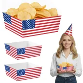 papierowe pudelka na chipsy i przekaski panstwa swiata usa flaga na mecz dzien jezykow x4