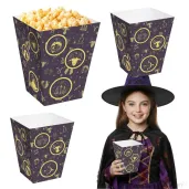 papierowe pudelka na popcorn na halloween andrzejki astro zodaik 4 szt