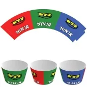 papilotki na muffinki ninja congee 6 szt