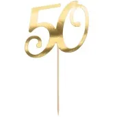 piker liczba 50 zloty partydeco 20 5 cm