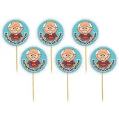 pikery kochanemu dziadkowi odznaka niebieskie 6 szt