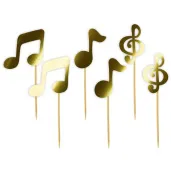 pikery nuty zlote metalik 6 szt